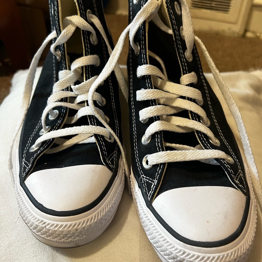 Converse Kids Black and White High-Top Sneakers